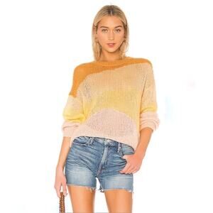 Stine Goya Multicolor Open Weave Sana Sweater Sz Medium Crew Neck Made in Italy